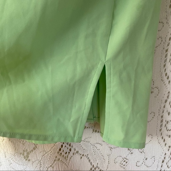 Covington Woman Lime 3/4 Sleeve Snap Front Shirt - Picture 10 of 14